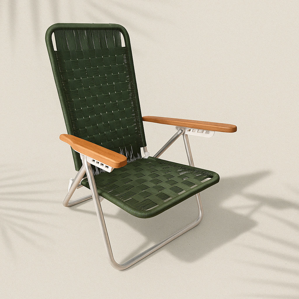 Cadeira Trama – Design Artesanal com 8 Posições