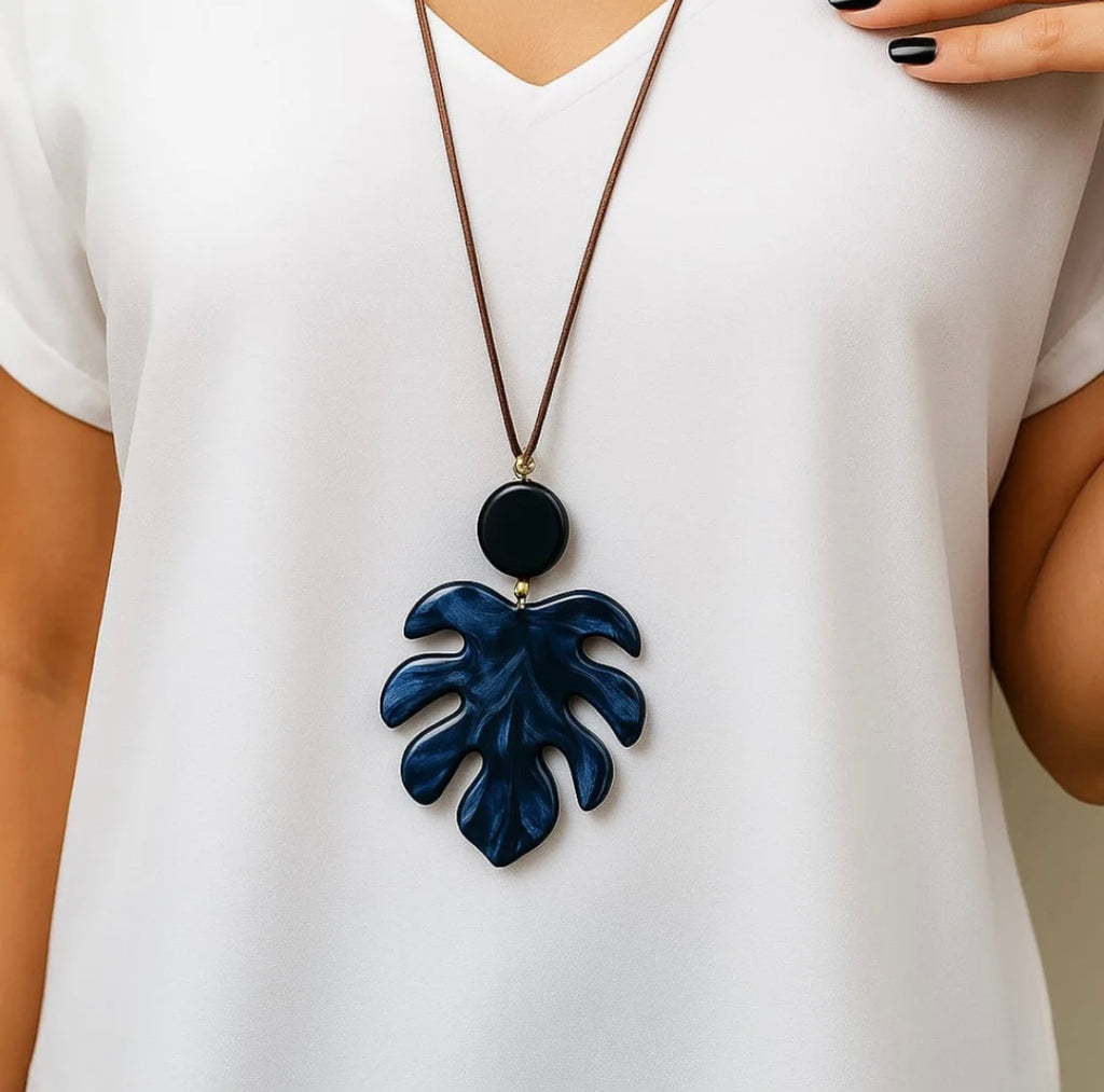 Colar Folha Tropical