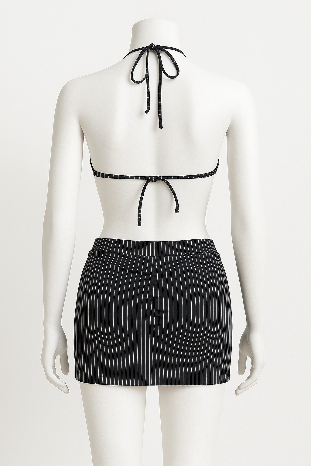 Saia Beach Suit Pinstripe